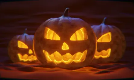 Leuchtende Kürbisse