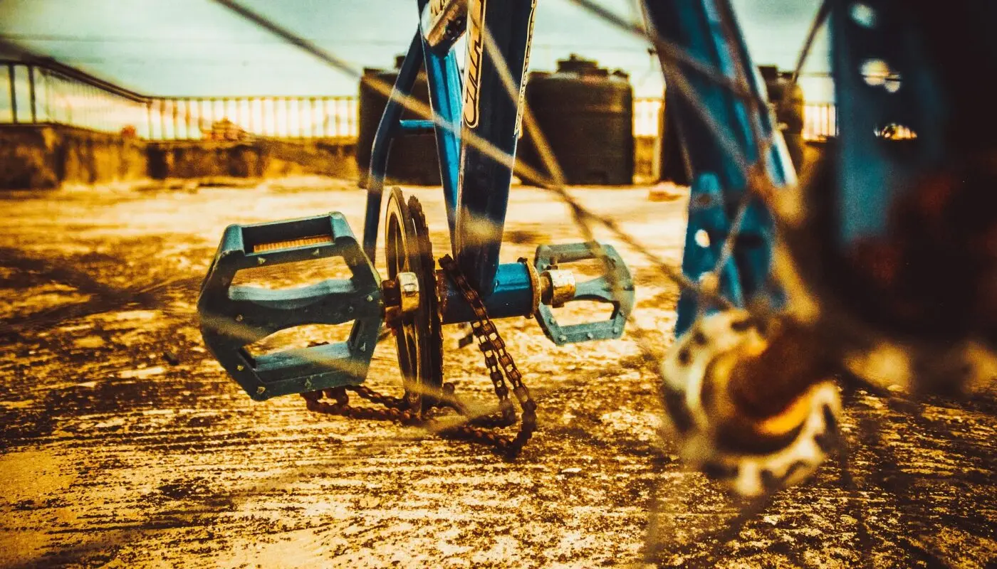 abgesprungene Fahrradkette