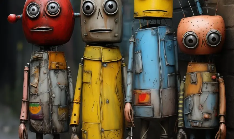 Schöne Schrottplastiken bewundern